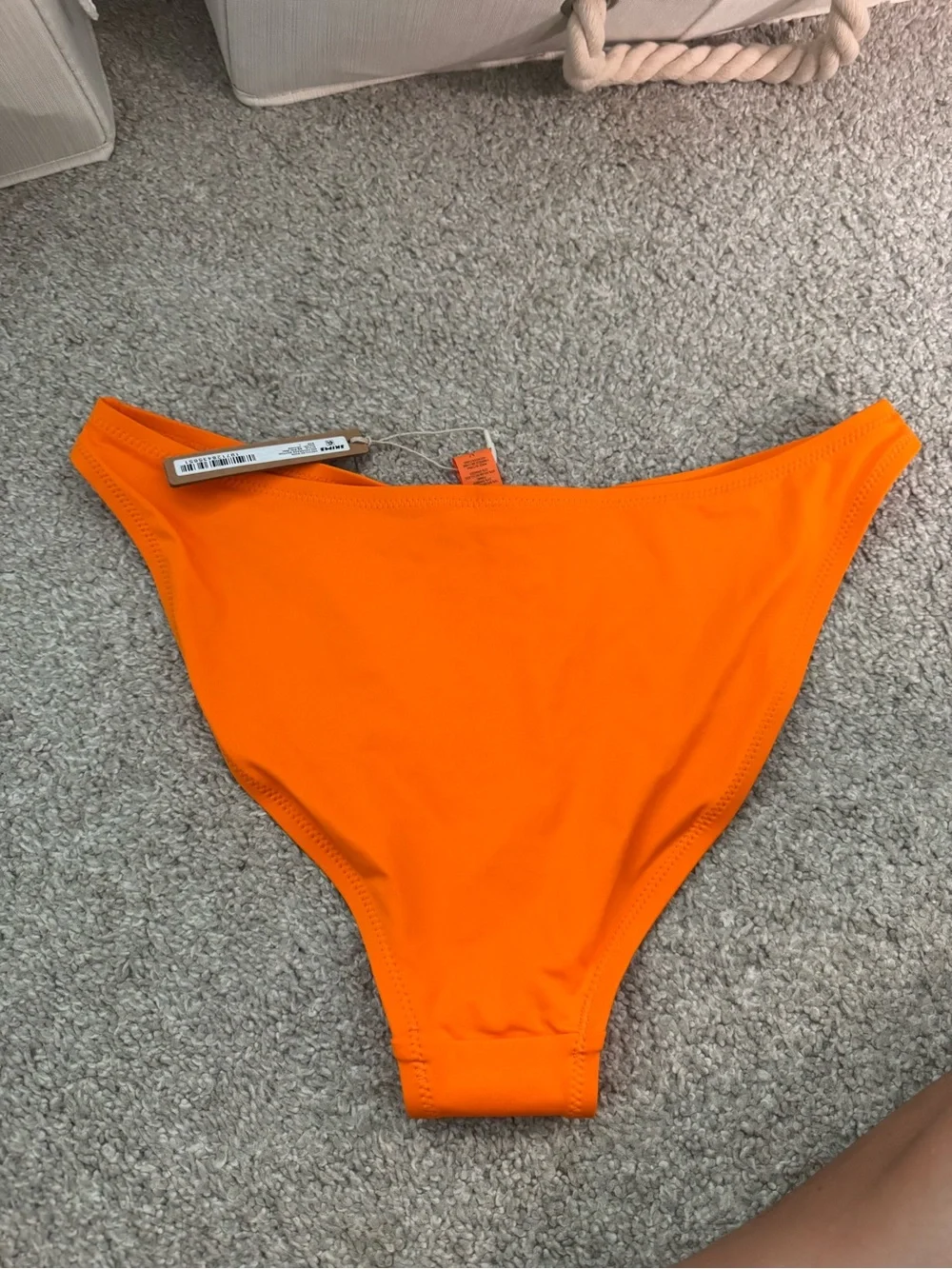 SKIMS recycled swim mid coverage Orange Bikini Bottoms large